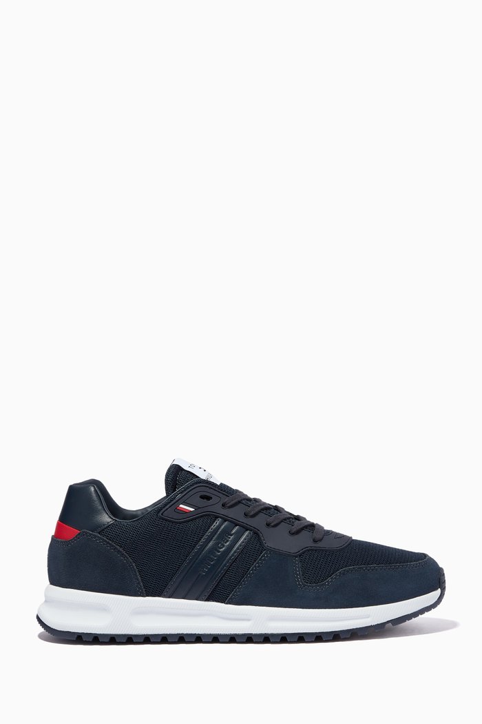

Modern Trainers in Suede & Mesh, Blue