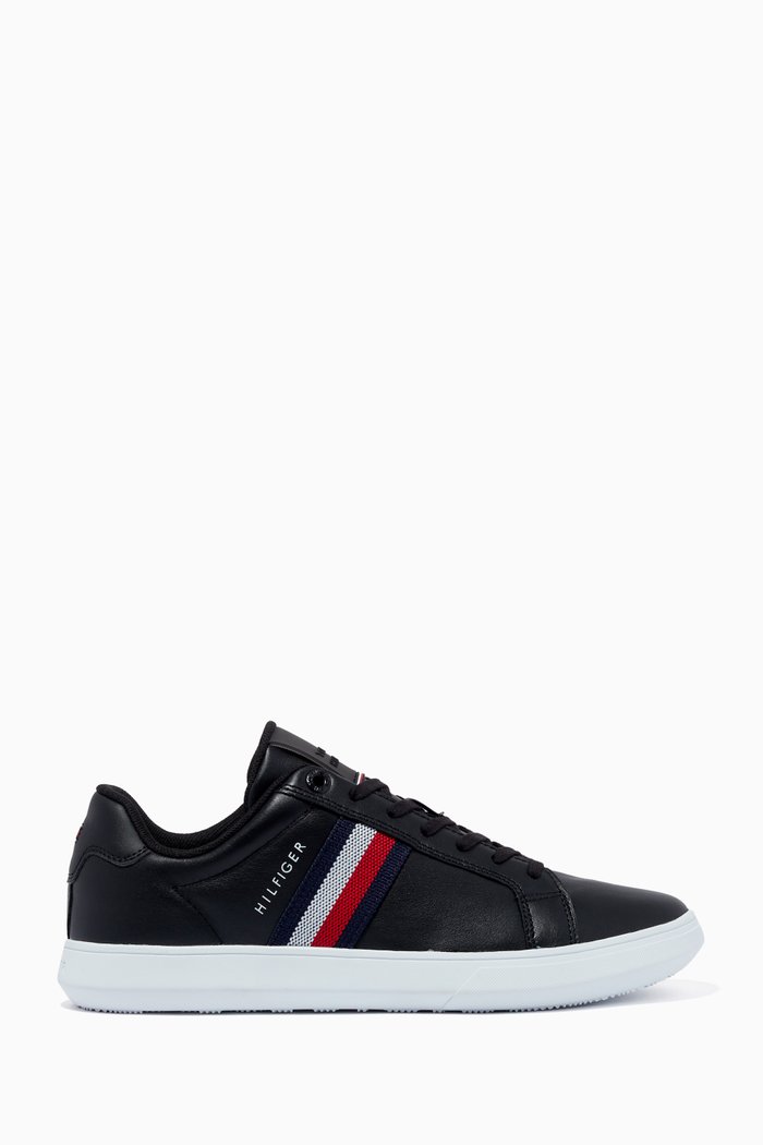 

Essential Sneakers in Leather, Black