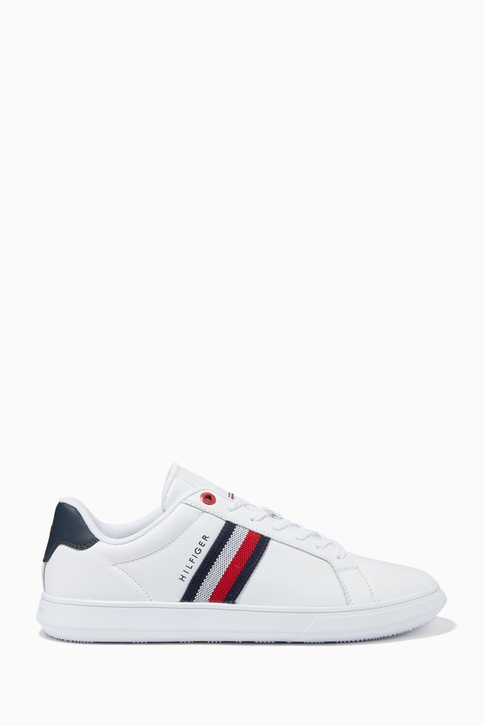 

Essential Sneaker in Leather, White