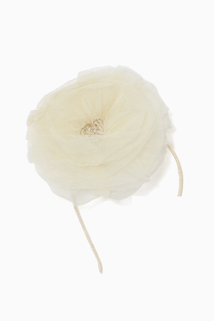 

Melbourne Tulle Headband, Yellow