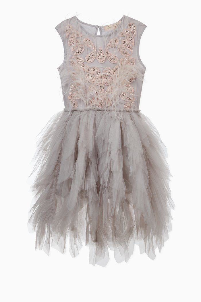 Valetta Tulle Tutu Dress, Grey