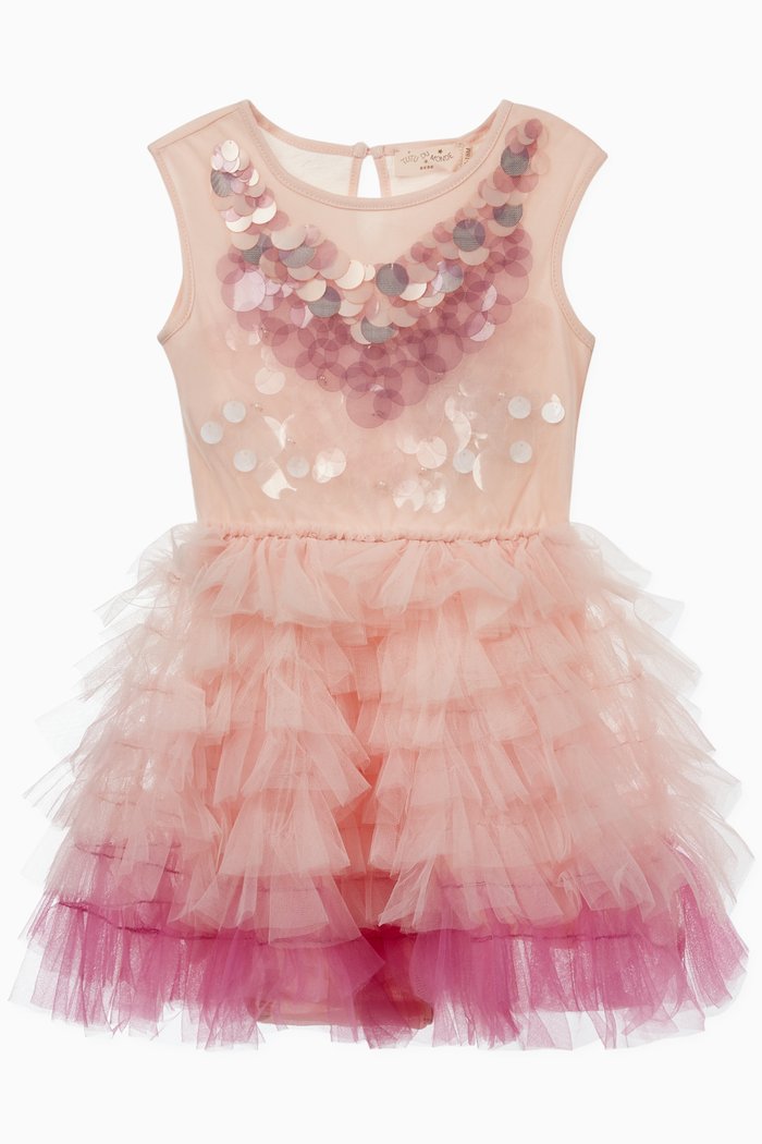 Bébé Hawaii Tulle Tutu Dress, Pink