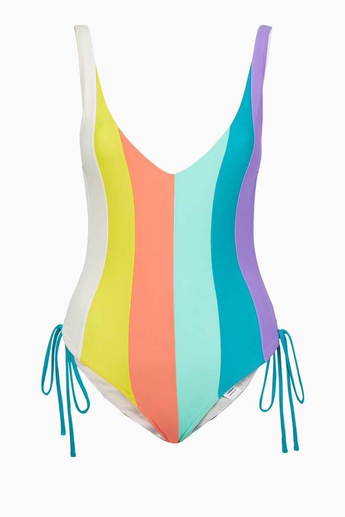 

Wave One-Piece Swimsuit, Multicolour