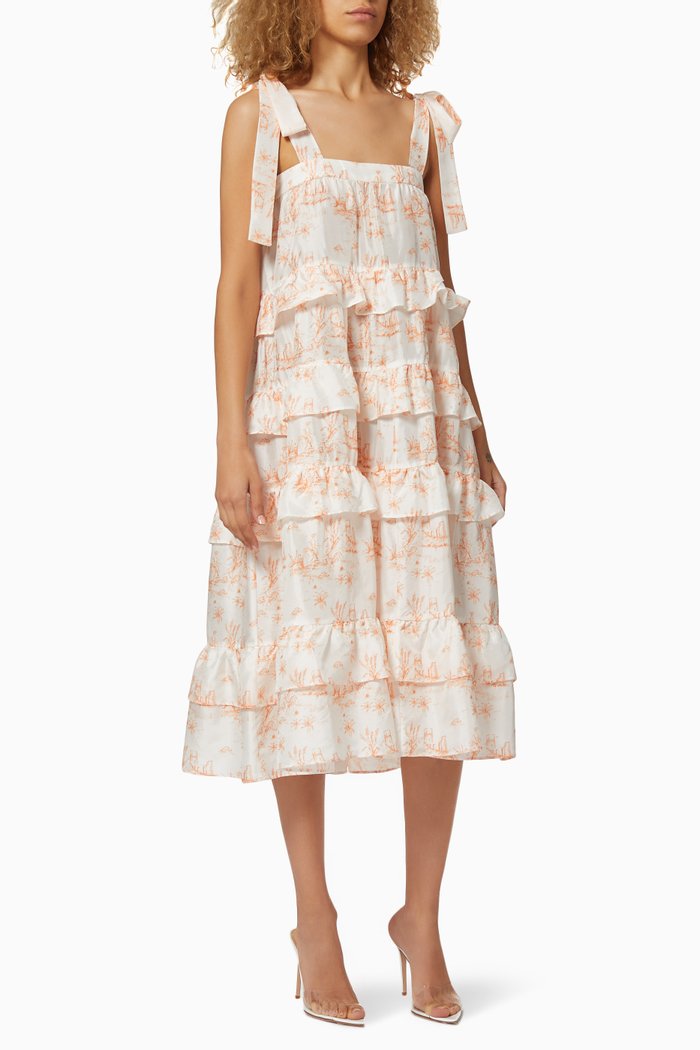 

Emely Tiered Ruffle Dress, Pink