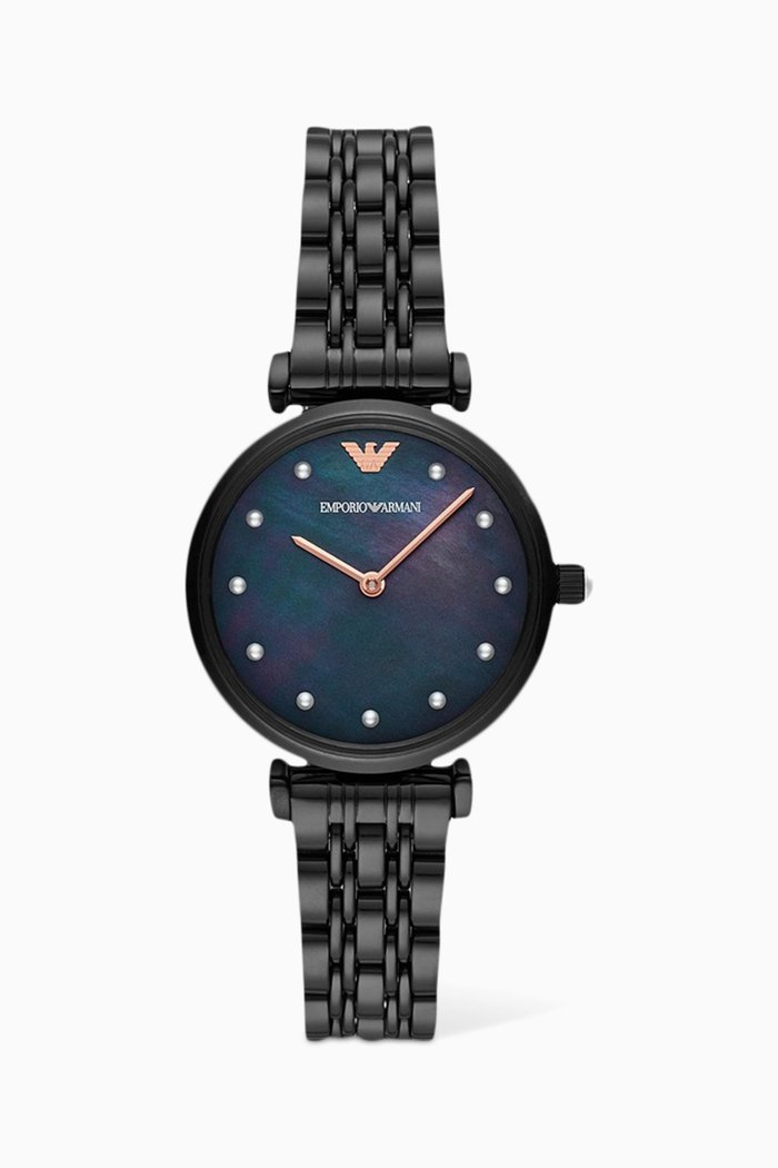 Gianni Quartz Watch, Black