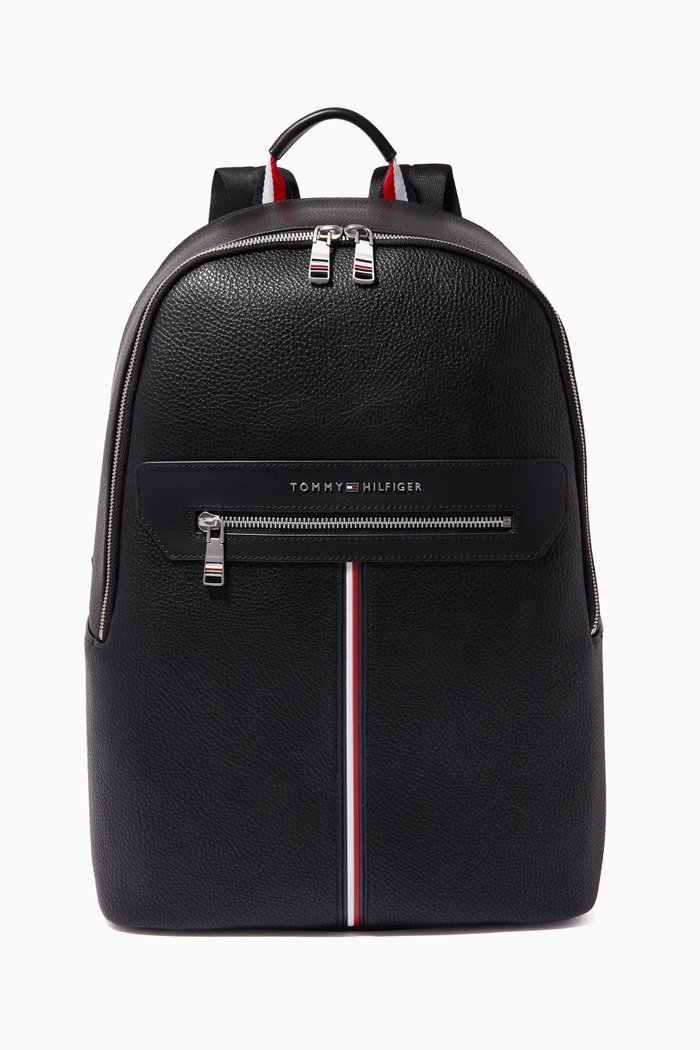 

Downtown Backpack in Faux Leather, Black