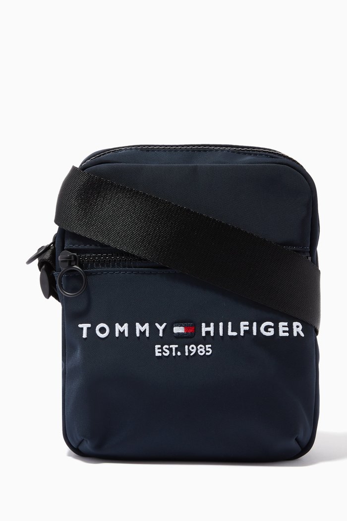 

Established Small Reporter Bag in Recycled Polyester Blend, Blue