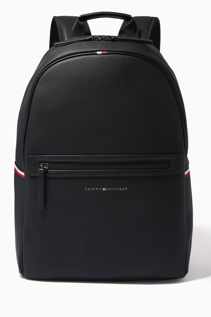 

Essential Backpack in Pebble Grain PU, Black