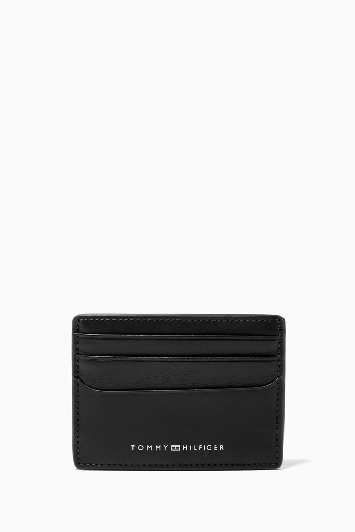 

Metro Card Holder in Smooth Leather, Black