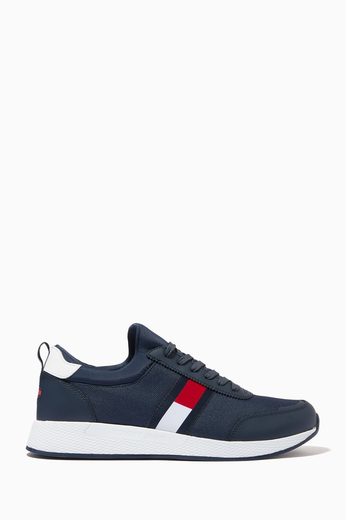 

Stretch Sneakers in Nylon, Blue