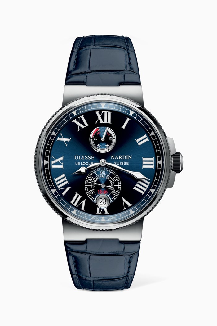 

Marine Chronometer Watch, 45 mm, Blue