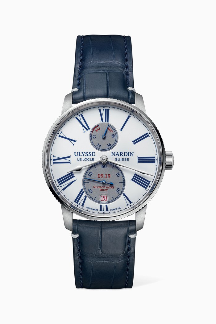 

Limited Edition Marine Chronometer Torpilleur Watch, 42mm, White