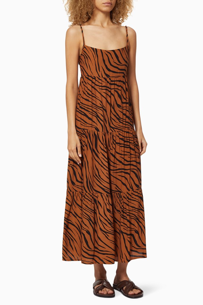 

Corvina Crêpe Midi Dress, Brown