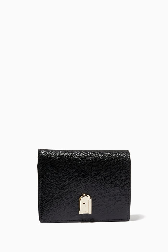 

Small 1927 Compact Wallet in Leather, Black