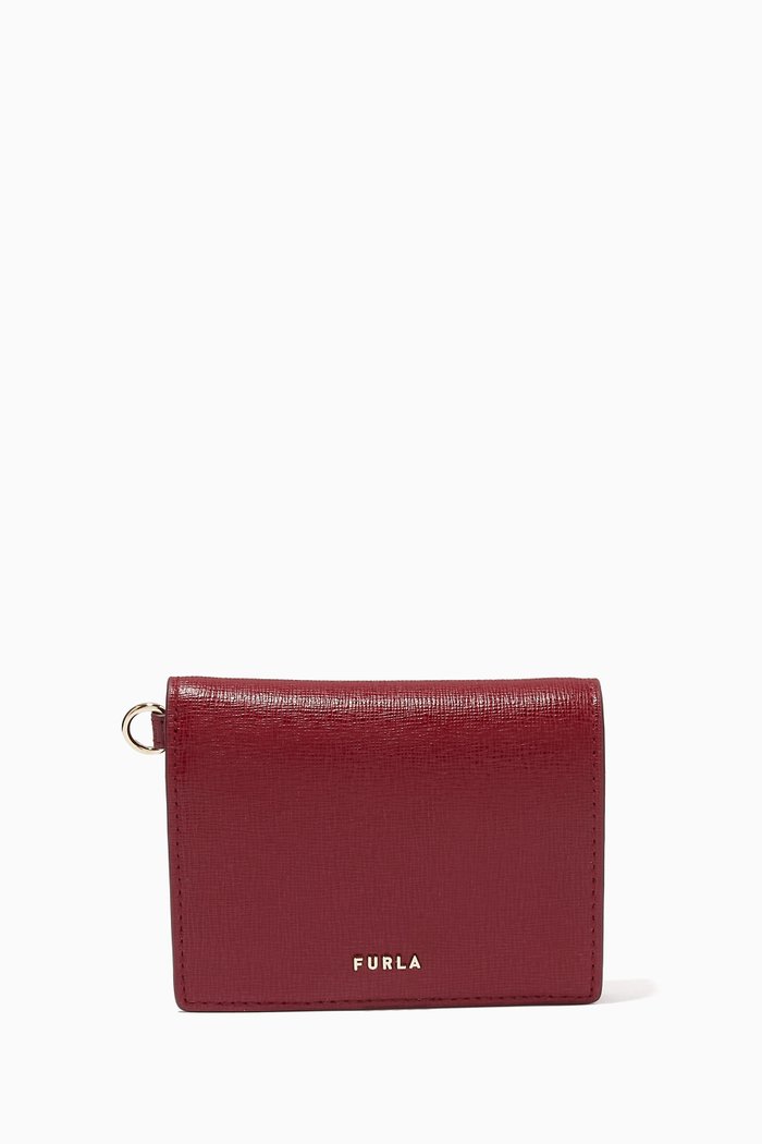 

Small Armonia Wallet in Leather, Burgundy