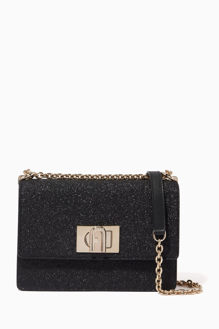 

Mini 1927 Crossbody Bag in Glitter, Black