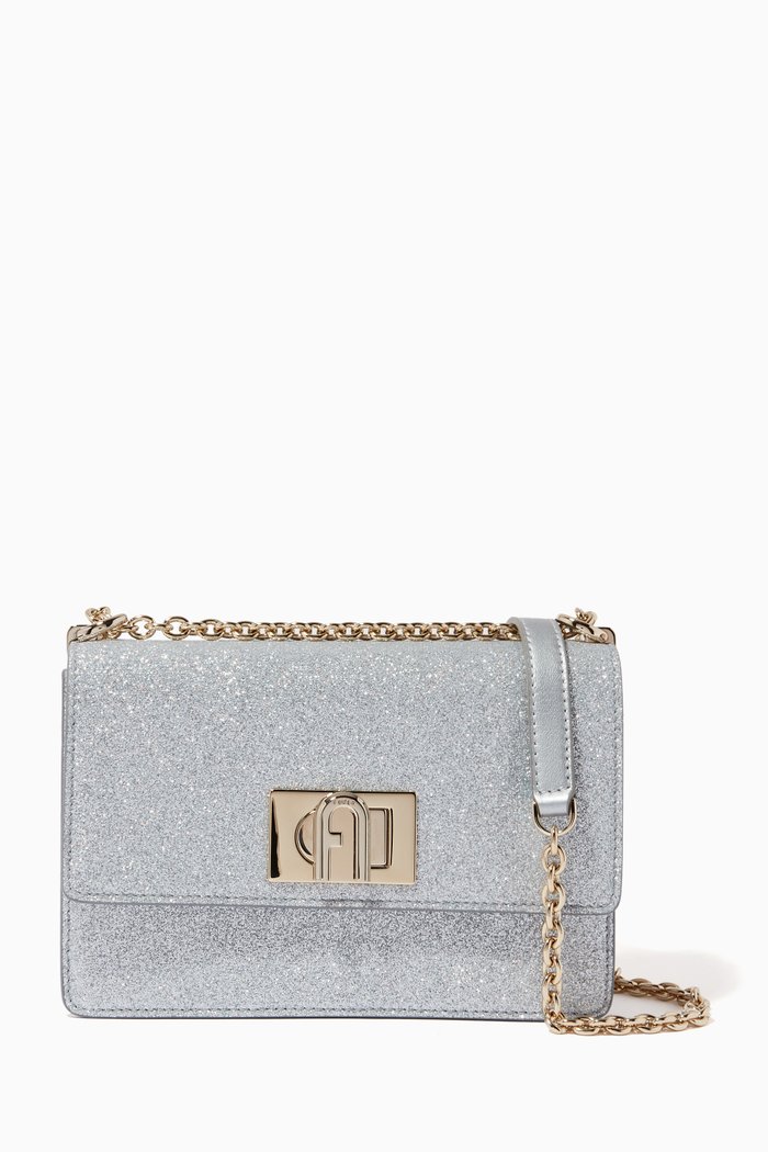 

Mini 1927 Crossbody Bag in Glitter, Silver