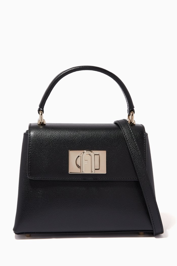 

Mini 1927 Top Handle Bag in Leather, Black
