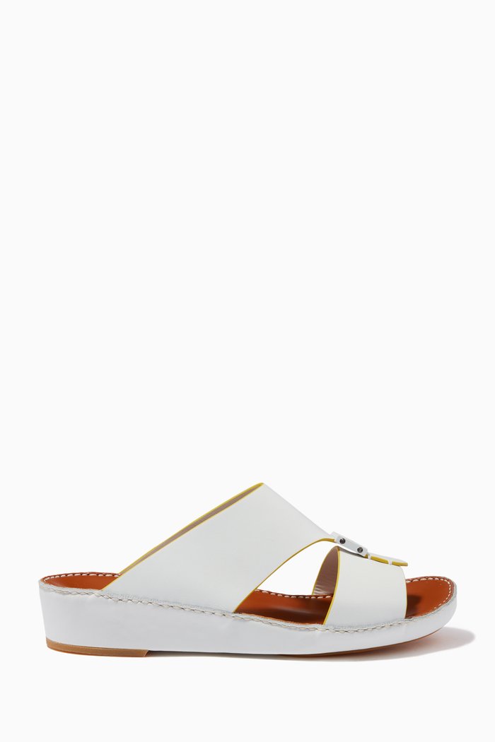 

Quadratura Sandals in Softcalf, White