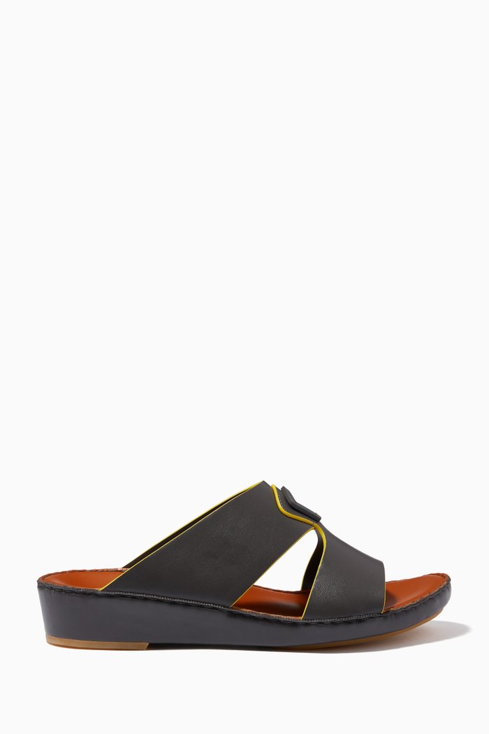 Peninsula Sandals in Softcalf, Grey
