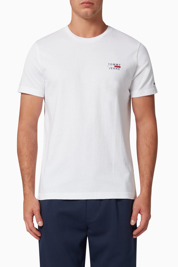 

Logo Slim Fit T-shirt in Organic Cotton, White