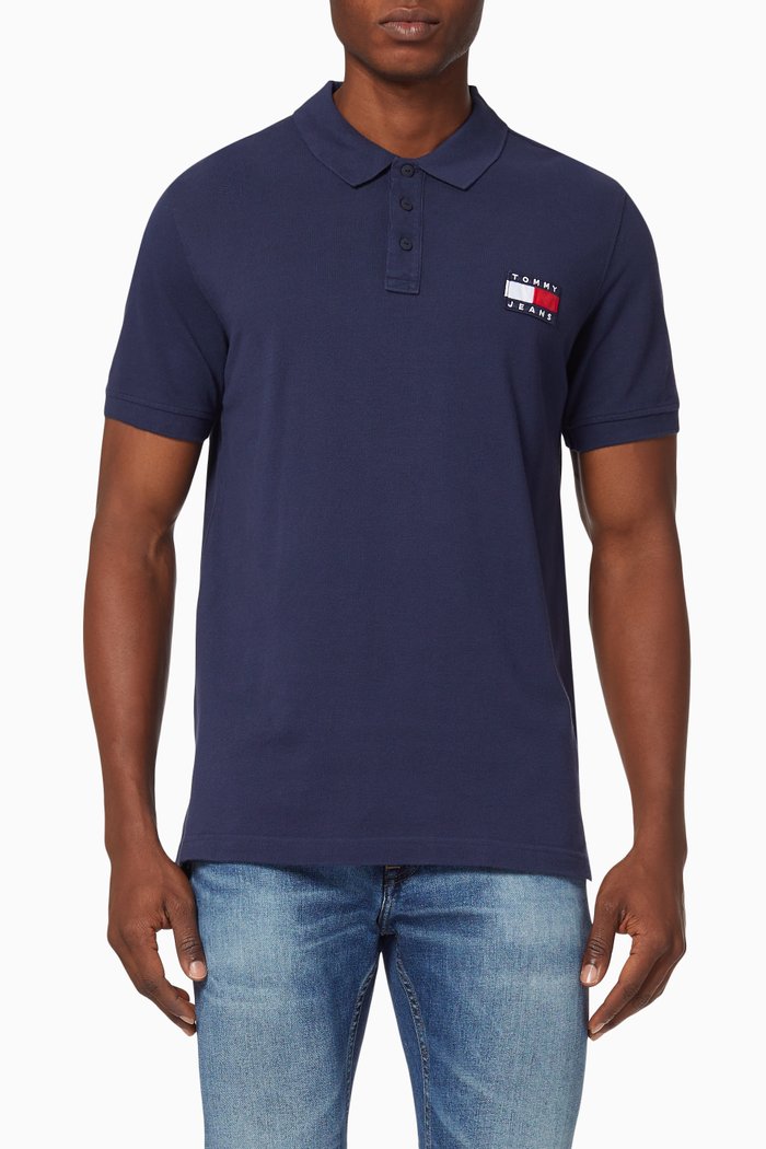 Lightweight Pique Polo Shirt, Blue