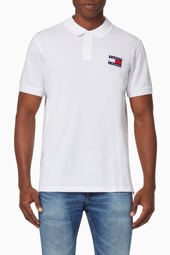

Lightweight Pique Polo Shirt, White