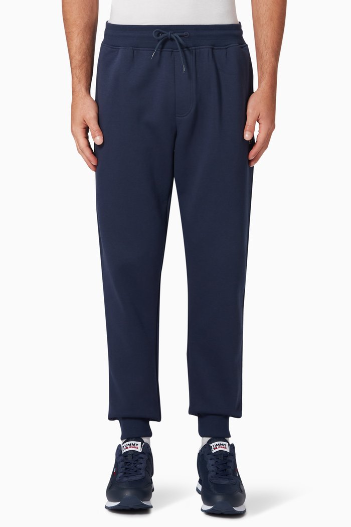 

Logo Slim Fit Sweatpants in Cotton Blend, Blue