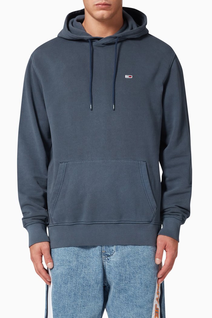 

Basketball Graphic Hoodie in Organic Cotton, Blue