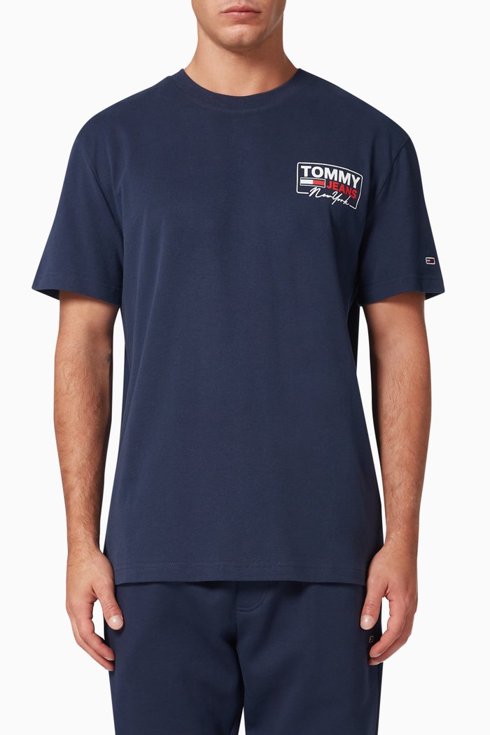 

Logo T-shirt in Organic Cotton, Blue
