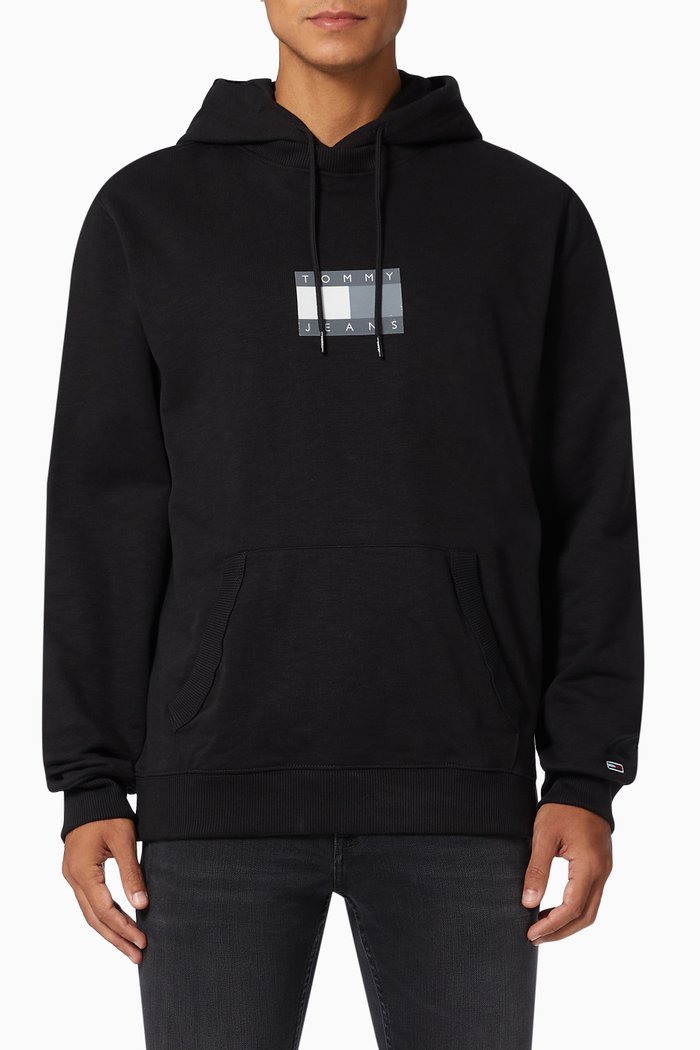 

Logo Hoodie in Organic Cotton Terry, Black