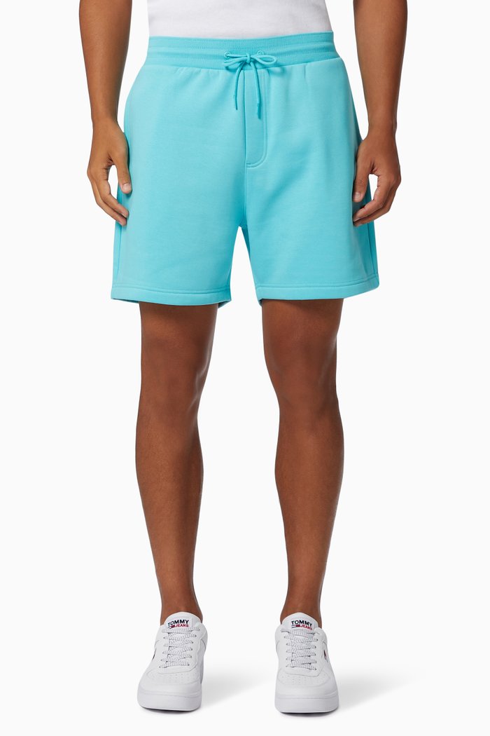 

Beach Shorts in Organic Cotton Blend, Blue