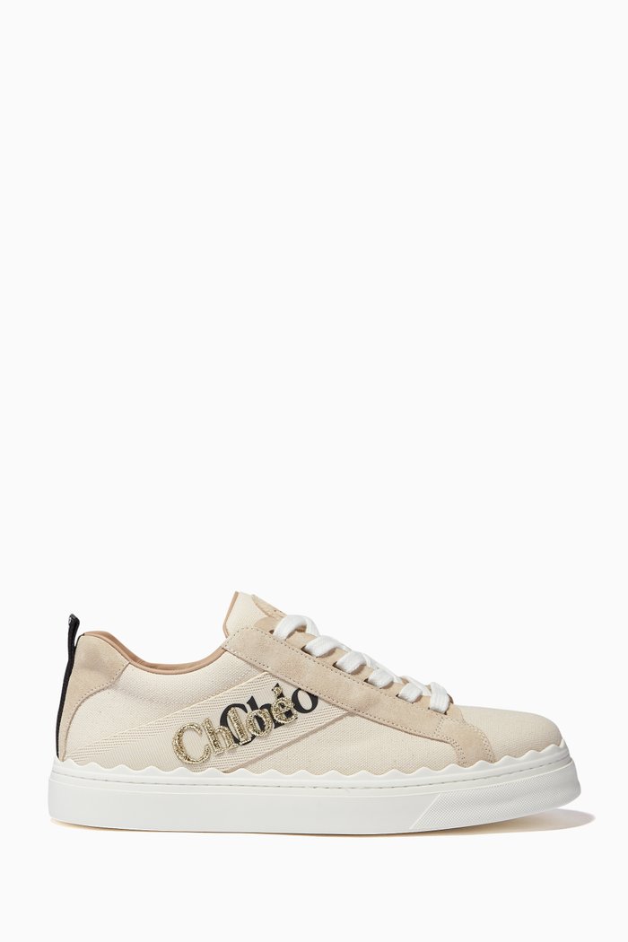 

Lauren Sneakers in Embroidered Canvas, White