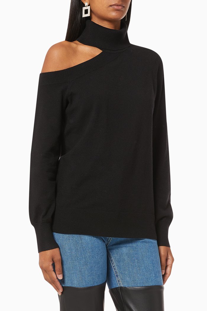 

Easton Viscose Knit Sweater, Black