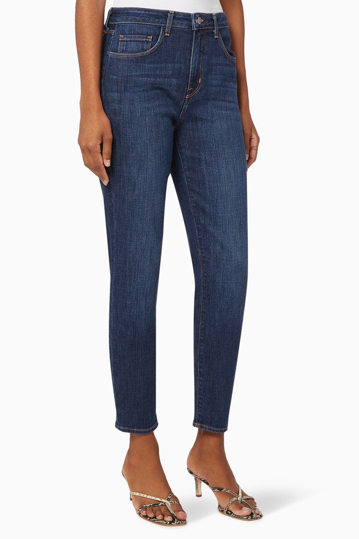 

Margot Stretch Cotton Denim Skinny Jeans, Blue