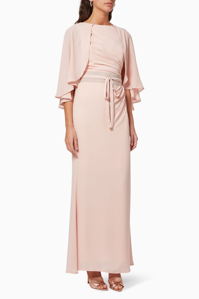 

Crepe Maxi Dress, Pink