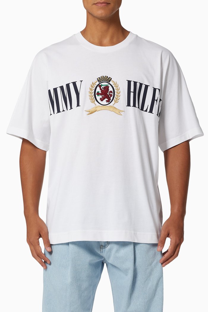 

Crest T-shirt in Organic Cotton Jersey, White