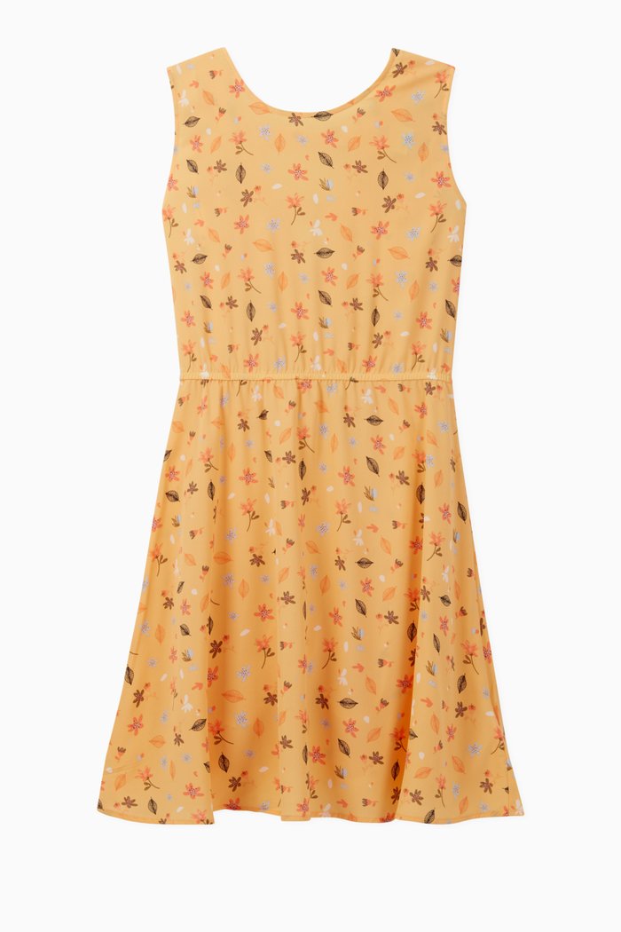 

Floral Cotton Jersey Dress, Yellow