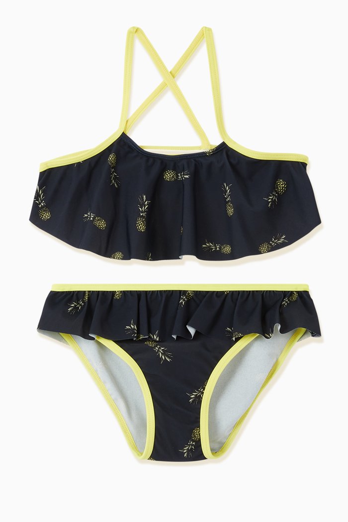 

Pineapple Print Bikini, Blue