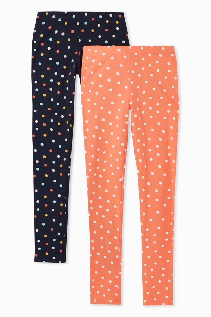

Polka Dot Leggings in Cotton Jersey, Multicolour