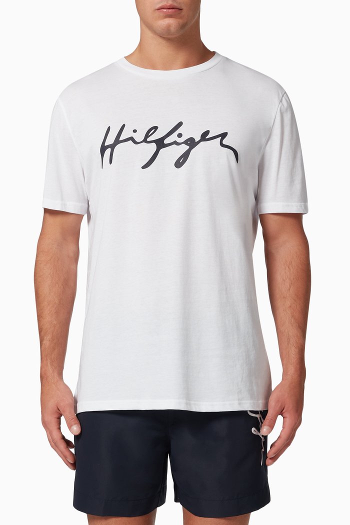

Signature Logo T-shirt in Organic Cotton, White