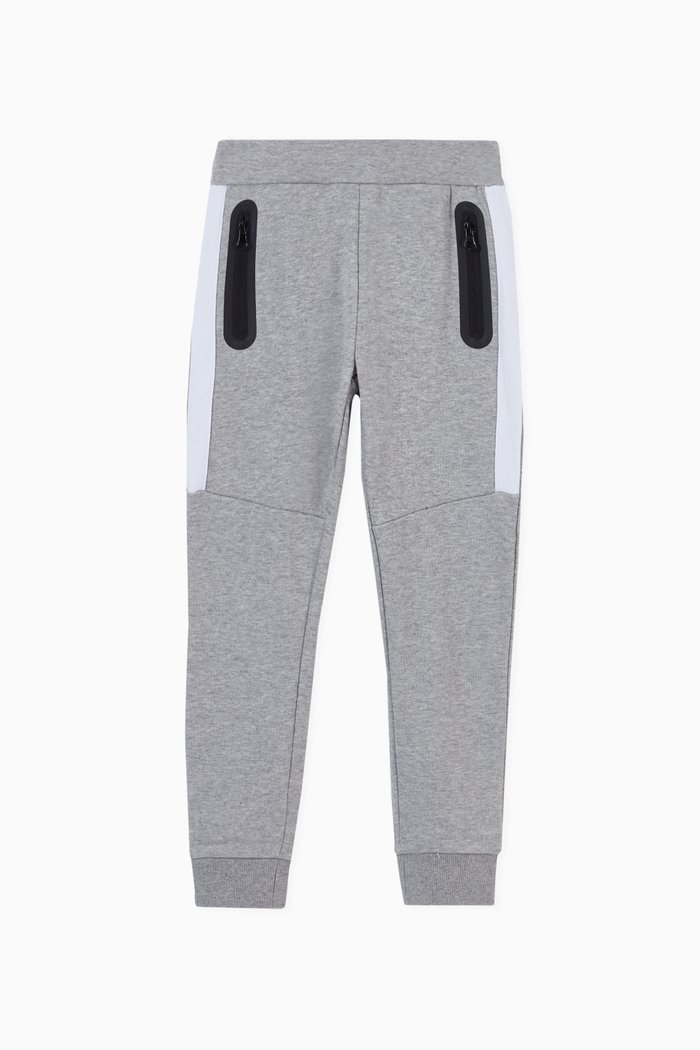 

Zip Pocket Sweatpants in Organic Cotton Blend, Grey