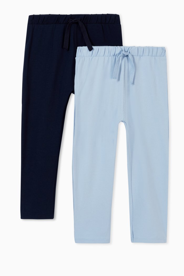 

2-Piece Sweatpants in Stretch Organic Cotton, Blue