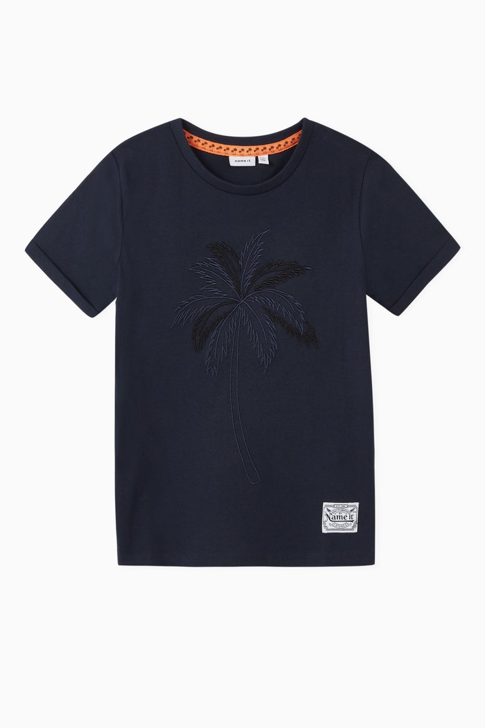 

Tropical Tree Jersey T-Shirt, Blue