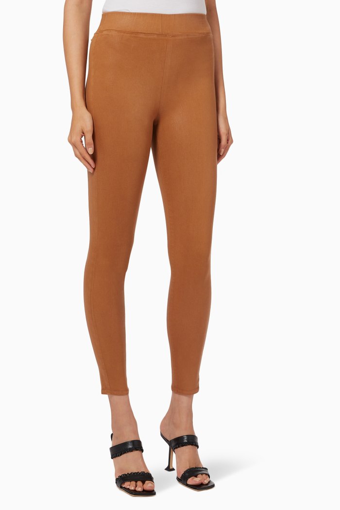 

Rochelle Coated Jeggings, Brown