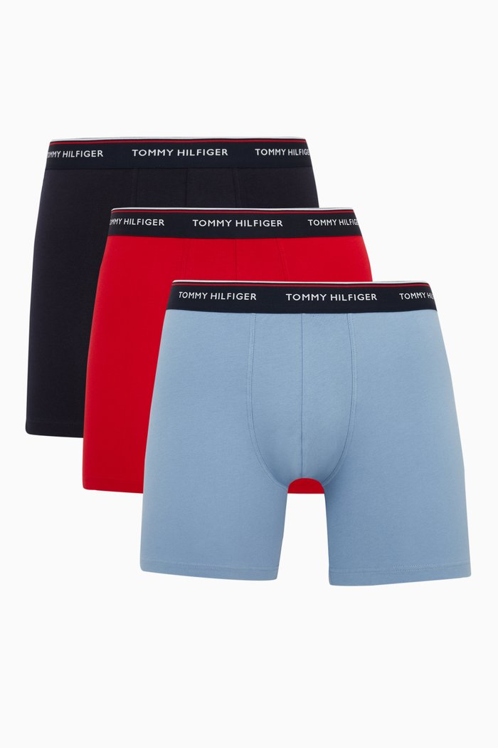 

Logo Boxer Shorts in Cotton, Set of 3, Multicolour