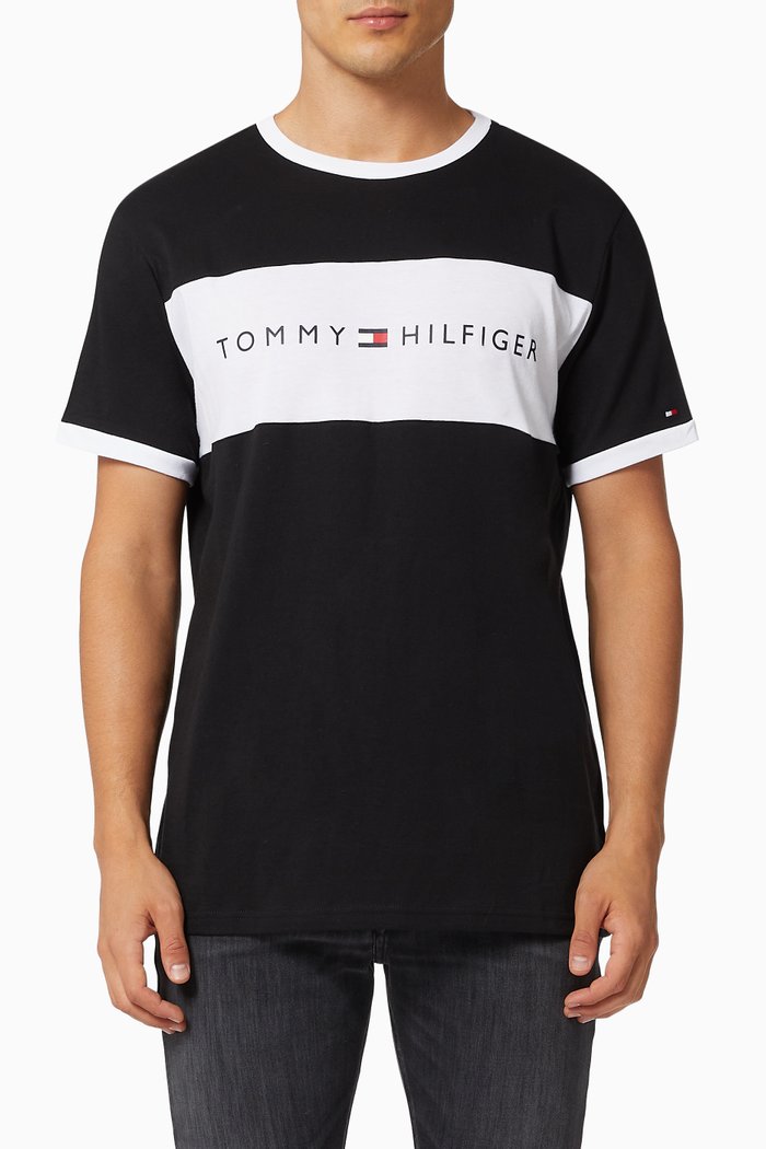 

Flag Logo T-shirt in Cotton, Black