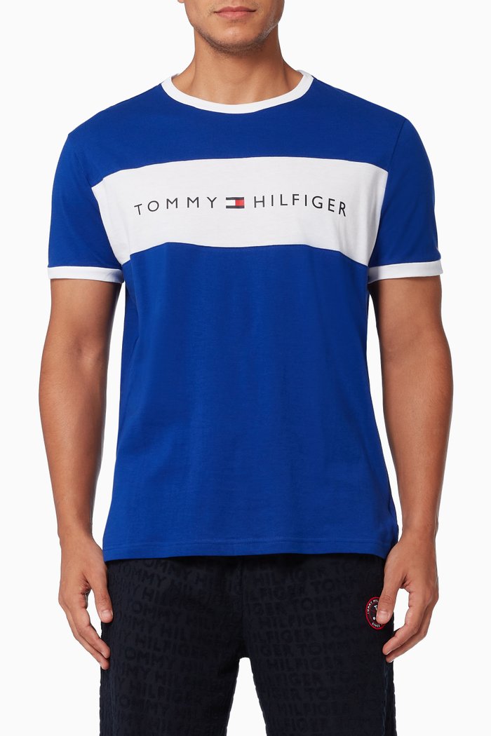

Flag Logo T-shirt in Cotton, Blue