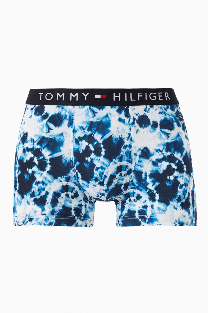 

Hibiscus Print Trunks in Nylon Lycra Blend, Multicolour