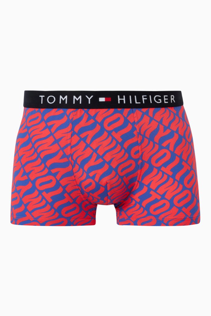 

Printed Trunks in Stretch Nylon, Red